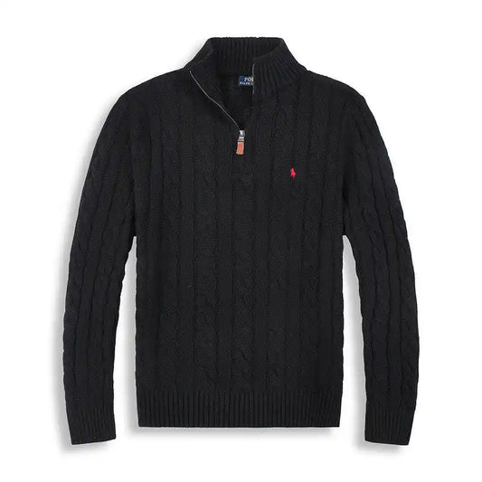 RL Strikket Quarter Zip